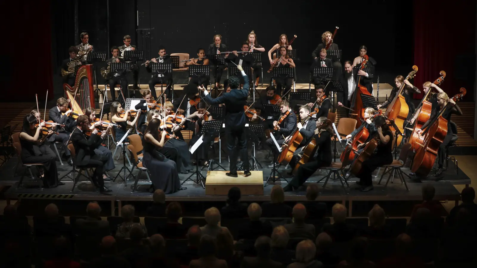 Die Neue Philharmonie München (NPhM) ist ein aus Musikstudierenden<br>bestehendes Symphonieorchester. Die NPhM tritt regelmäßig im Herkulessaal der Münchner Residenz und bei zahlreichen Gastkonzerten im In- und Ausland auf. (Foto: Sabine Weinert-Spieß)