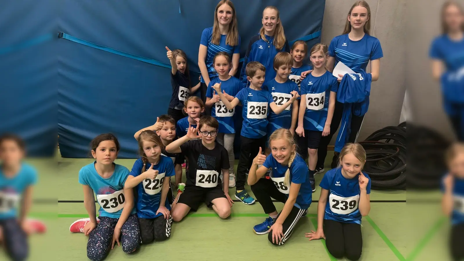 Der Leichtathletiknachwuchs bei der ersten Vereinsmeisterschaft.  (Foto: Weber)