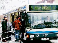 Mit Ersatzbussen bewältigt die MVG zurzeit den U-Bahnverkehr zwischen Alte Heide und Hochbrück. Wer sich gar nicht mehr auskennt, kann sich an Kundenbetreuer wie Dieter Heinen wenden. Foto: cr