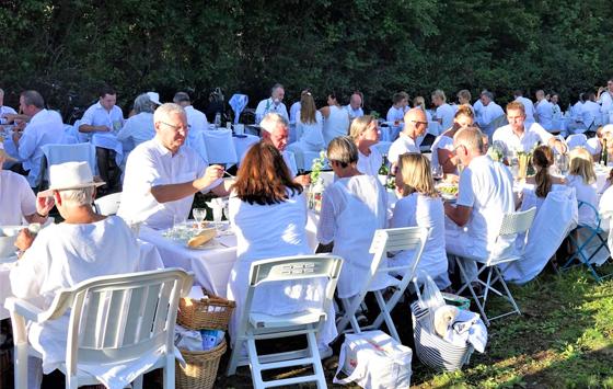 Das nächste "Weiße Dinner" findet am 29. Juli im Unterhachinger Ortspark statt. Foto: hw