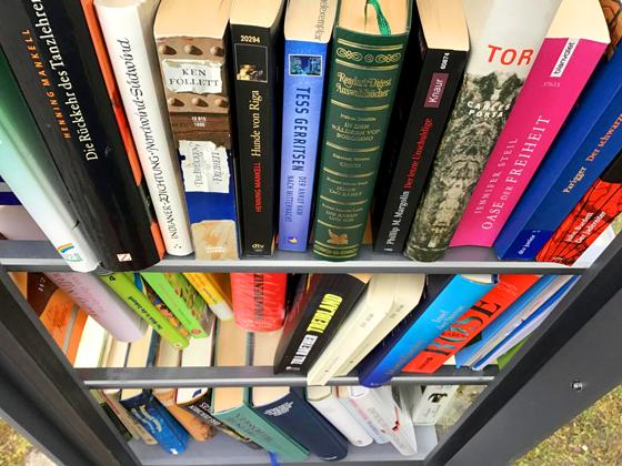 Im öffentlichen Bücherschrank findet bestimmt jeder geeignetes Lesefutter.  Foto: Daniel Mielcarek