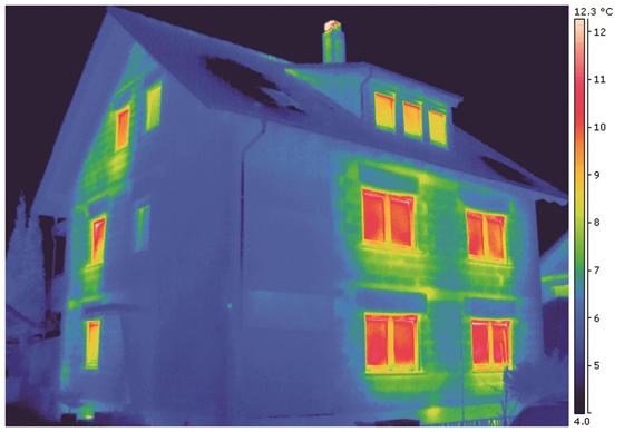 Mit dem Thermografie-Verfahren werden Schwachstellen in der Wärmedämmung sichtbar. Foto: Delta GmbH