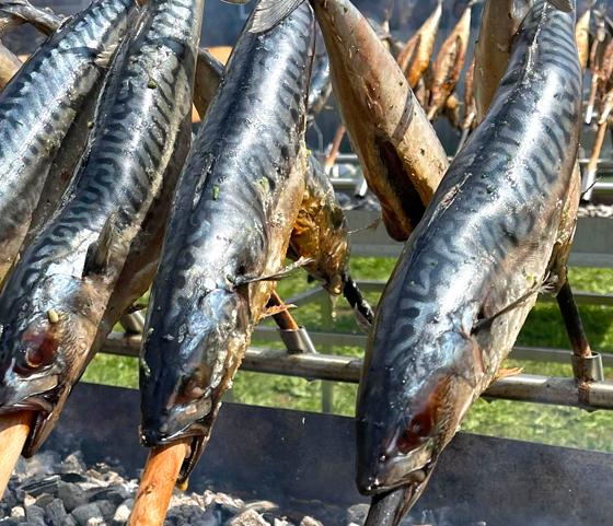 Köstlichen Steckerlfisch gibt es bei der Sonnwendfeier der FFW Taufkirchen. Foto: hw